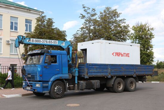 Установка дополнительных модульных укрытий в Белгороде