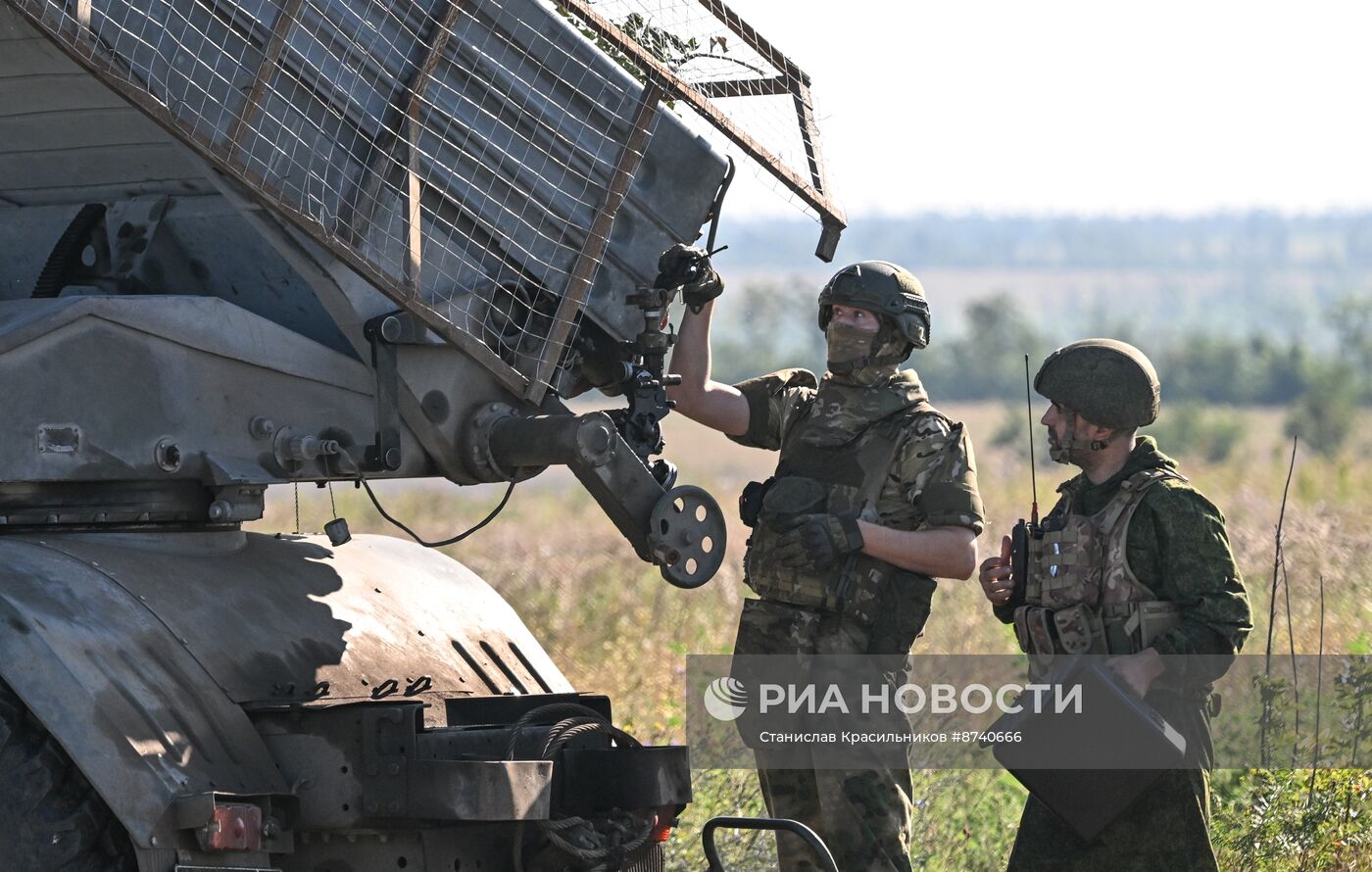 Боевая работа РСЗО "Град" группировки "Центр" на Авдеевском направлении СВО