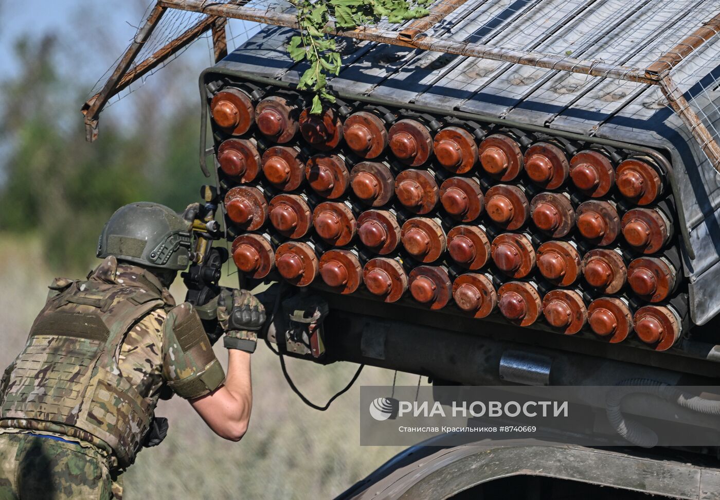 Боевая работа РСЗО "Град" группировки "Центр" на Авдеевском направлении СВО