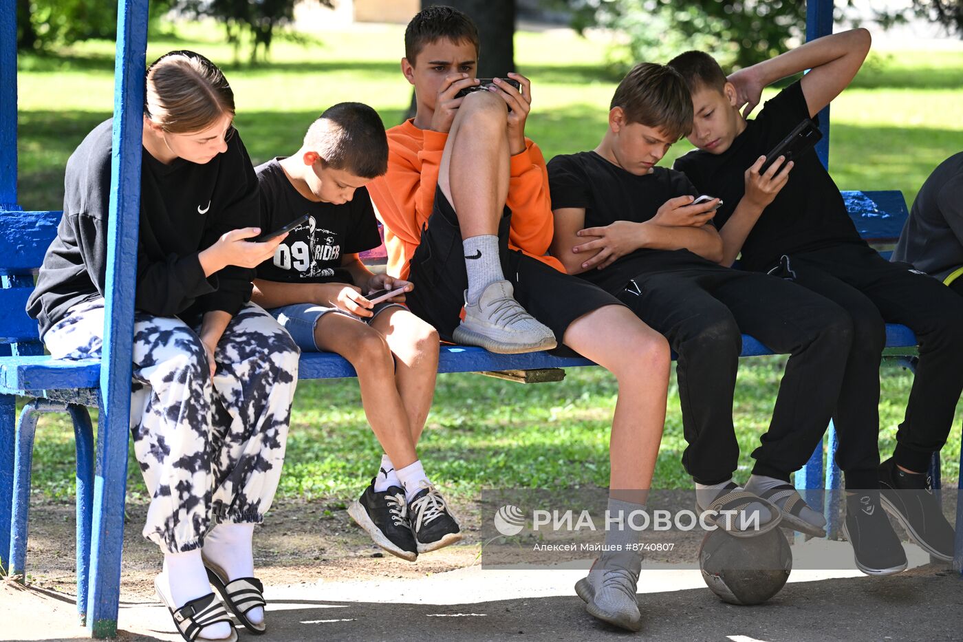 Дети из Курской области в подмосковном детском лагере