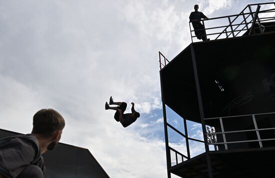 Зона экстремальных видов спорта в Лужниках 