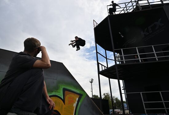 Зона экстремальных видов спорта в Лужниках 