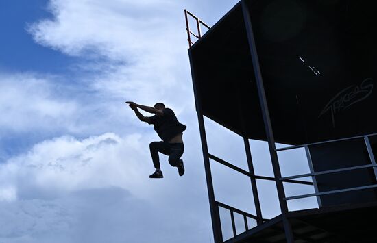 Зона экстремальных видов спорта в Лужниках 