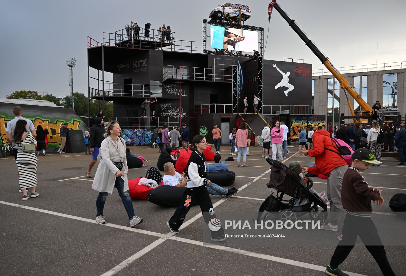 Зона экстремальных видов спорта в Лужниках 