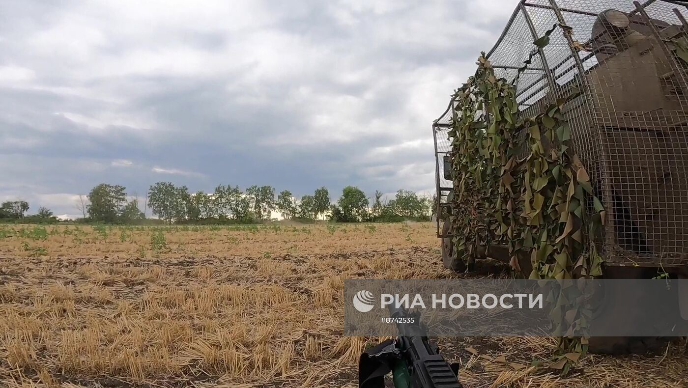 Штурм позиций ВСУ в Курской области