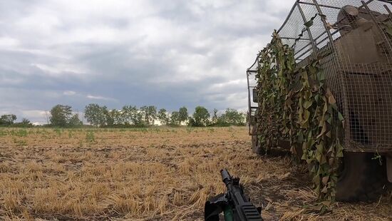 Штурм позиций ВСУ в Курской области