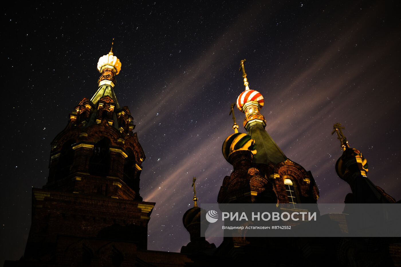 Северное сияние в Московской области