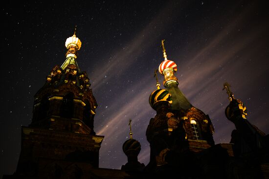 Северное сияние в Московской области