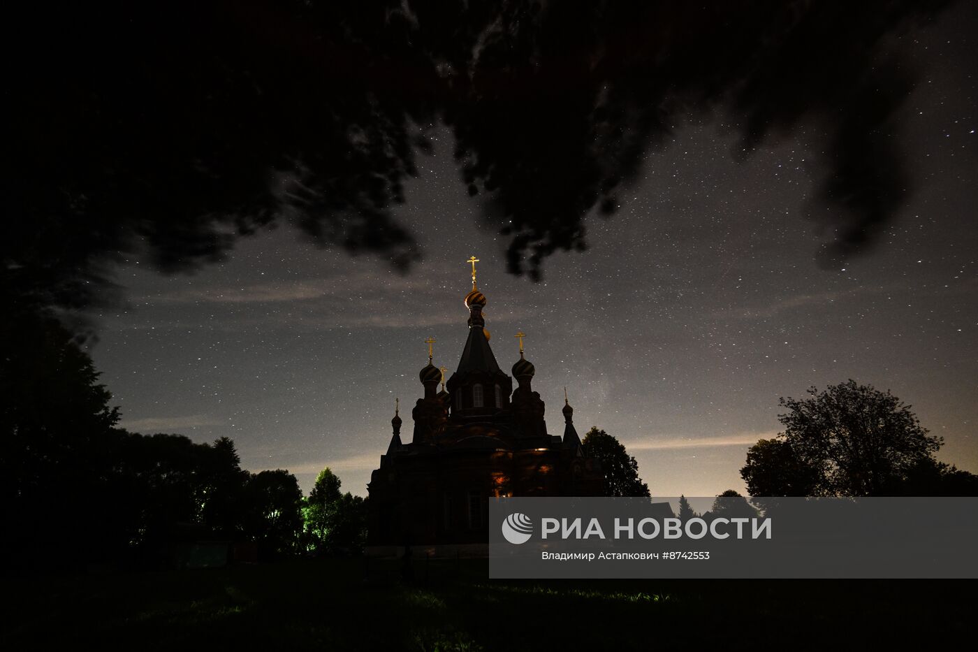 Северное сияние в Московской области