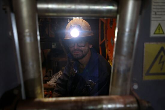 Работа на шахте Яковлевского ГОКа