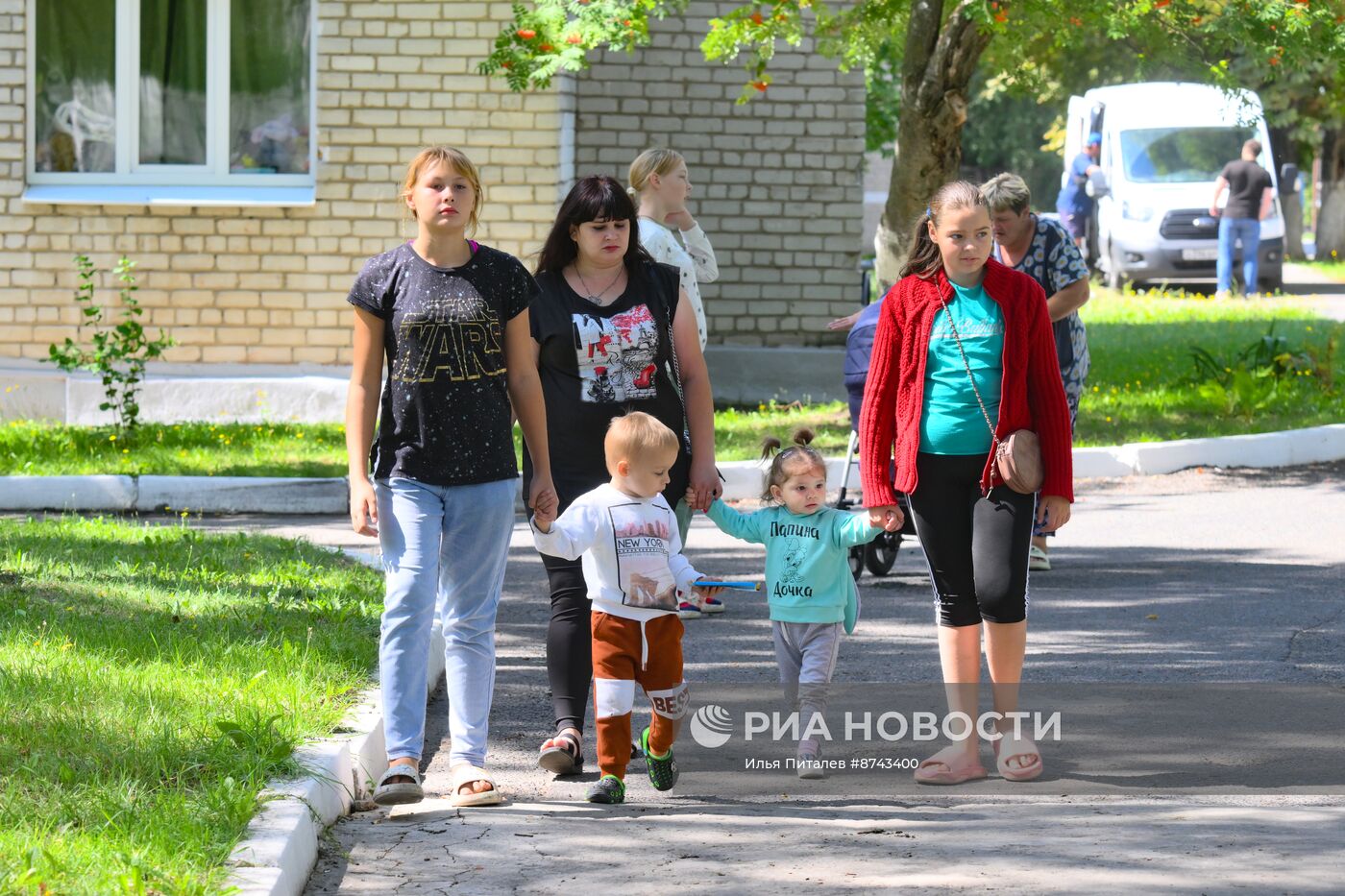 Пункт временного размещения для эвакуированных жителей Курской области