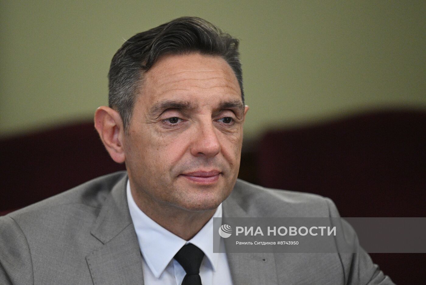 Встреча первого вице-премьера РФ Д. Мантурова и вице-премьера Сербии А. Вулина