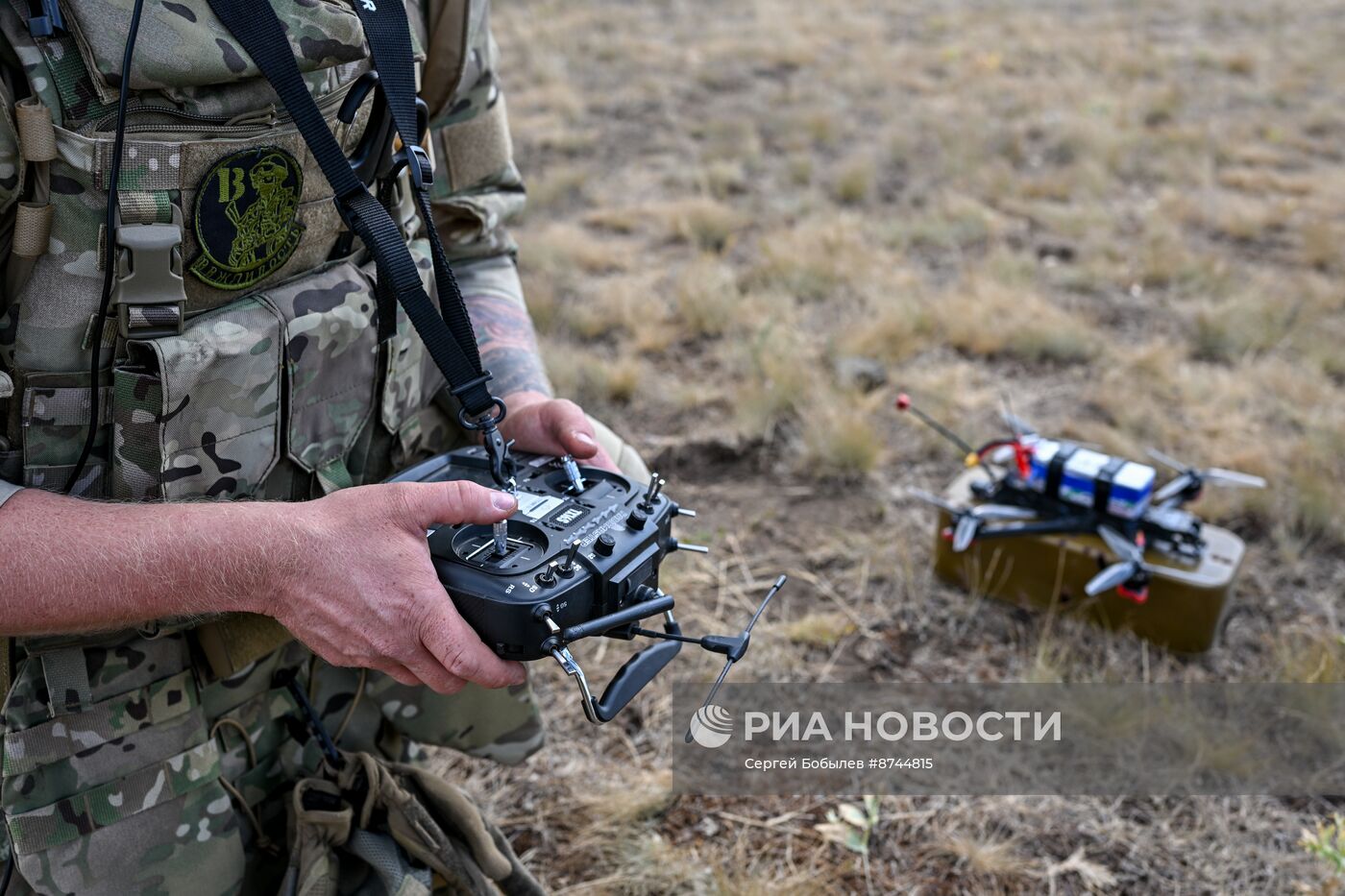 Военнослужащие добровольческого отряда спецназначения "Рысь" группировки "Юг"