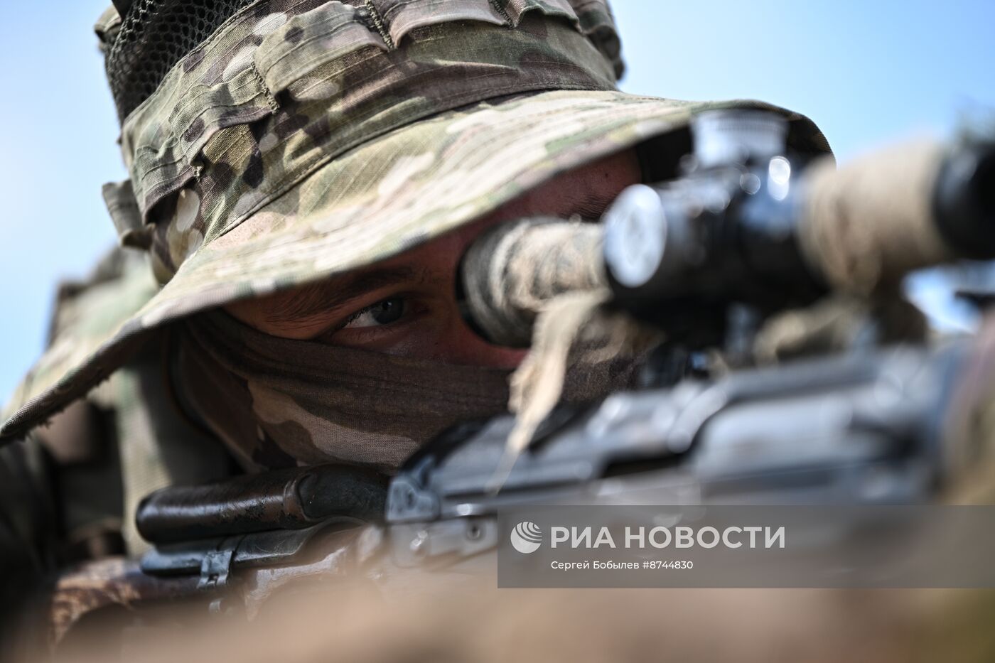 Военнослужащие добровольческого отряда спецназначения "Рысь" группировки "Юг"