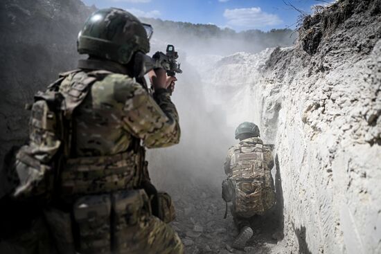 Боевая подготовка штурмовых подразделений в зоне проведения СВО