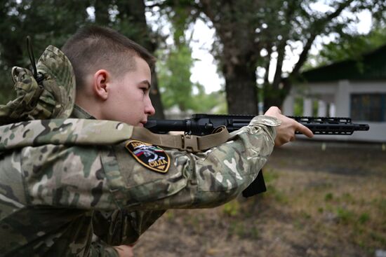 Детский патриотический лагерь Академии дружбы народов "Ахмат"