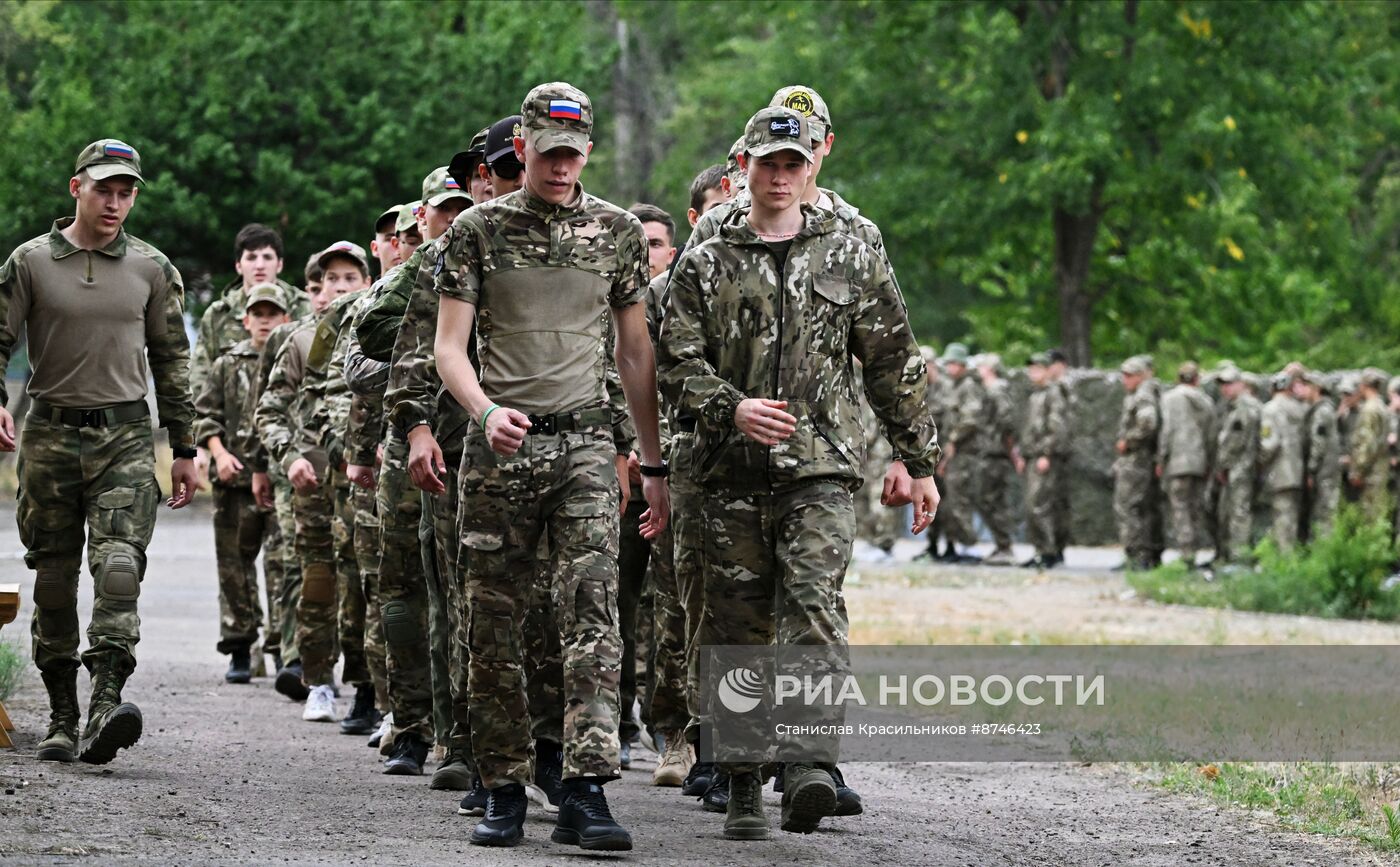 Детский патриотический лагерь Академии дружбы народов "Ахмат"