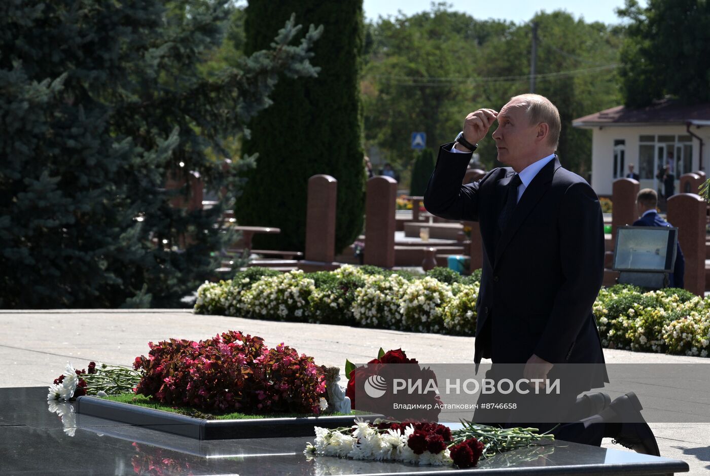 Рабочая поездка президента Владимира Путина в республику Северная Осетия - Алания