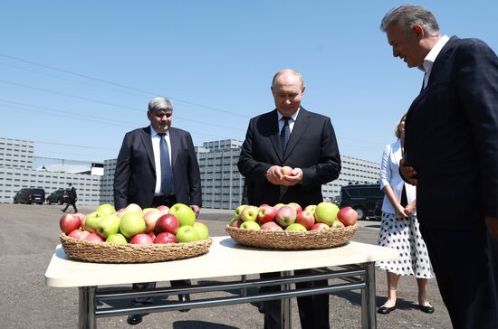 Рабочая поездка президента Владимира Путина в Кабардино-Балкарию