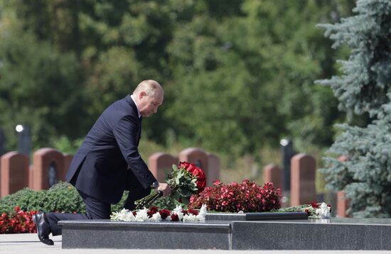 Рабочая поездка президента Владимира Путина в республику Северная Осетия - Алания