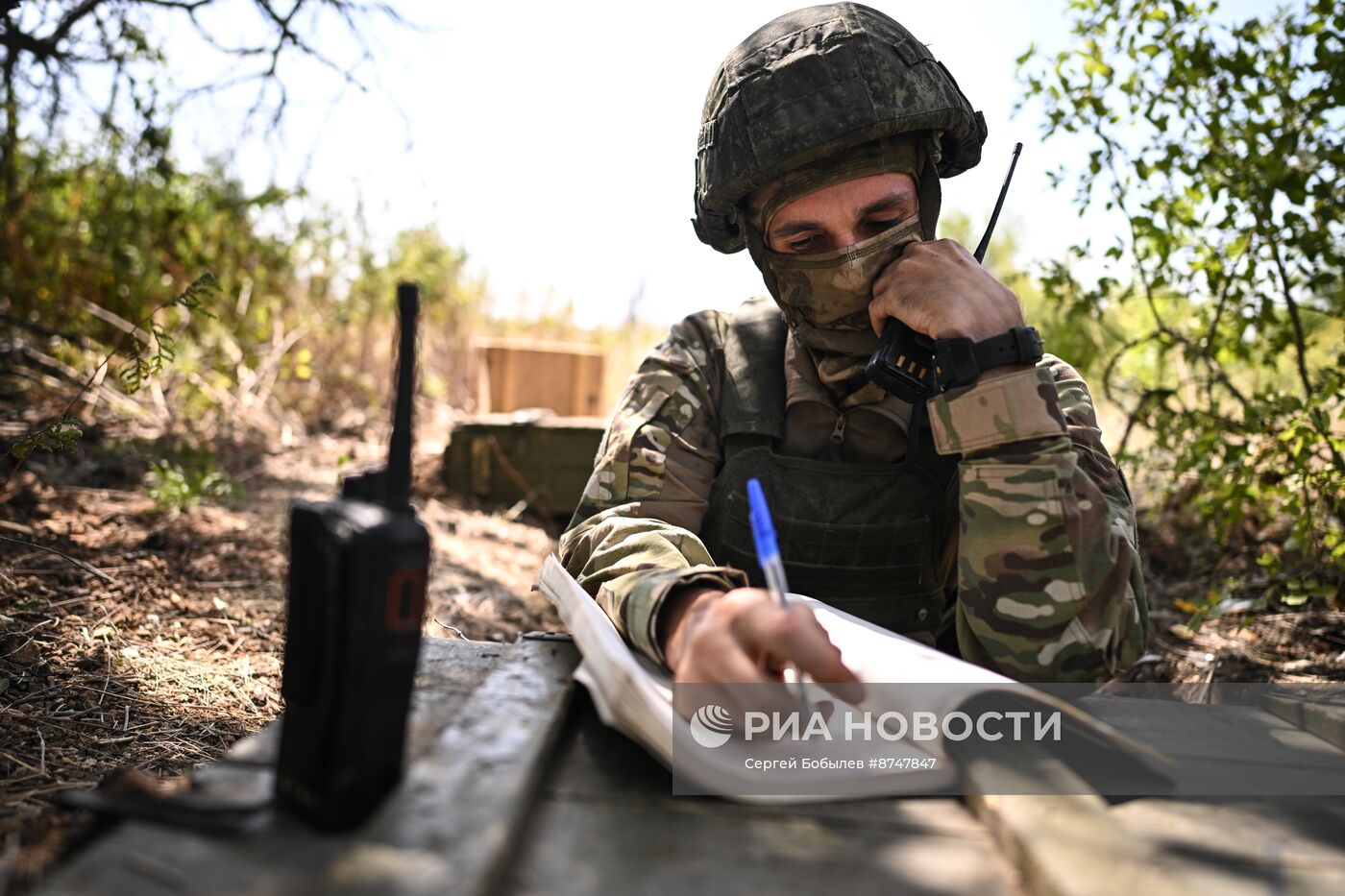 Военнослужащие Южной группировки во время отработки боевого слаживания