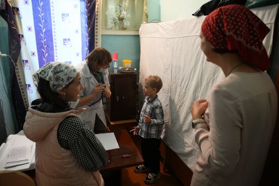 Акция "Корабль-церковь "Святой апостол Андрей Первозванный" в Новосибирской области