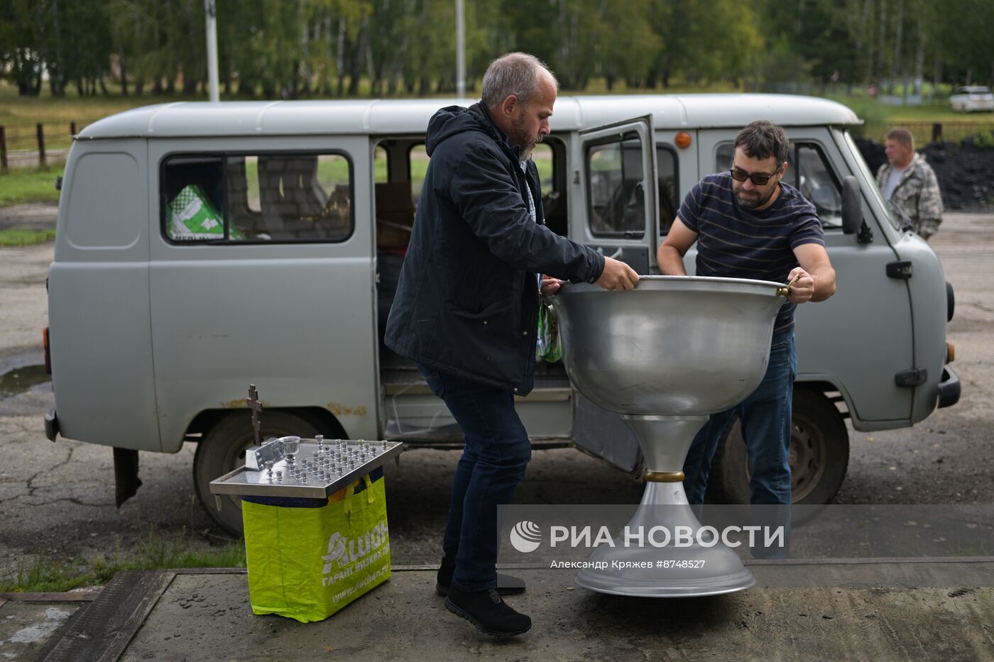 Акция "Корабль-церковь "Святой апостол Андрей Первозванный" в Новосибирской области