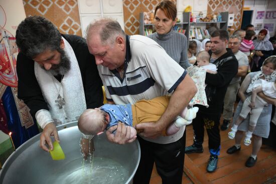 Акция "Корабль-церковь "Святой апостол Андрей Первозванный" в Новосибирской области