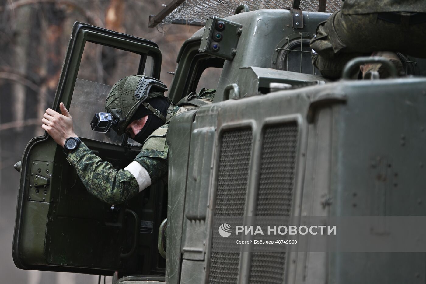 Работа расчета РСЗО "Ураган" 20-й гвардейской Краснознаменной общевойсковой армии