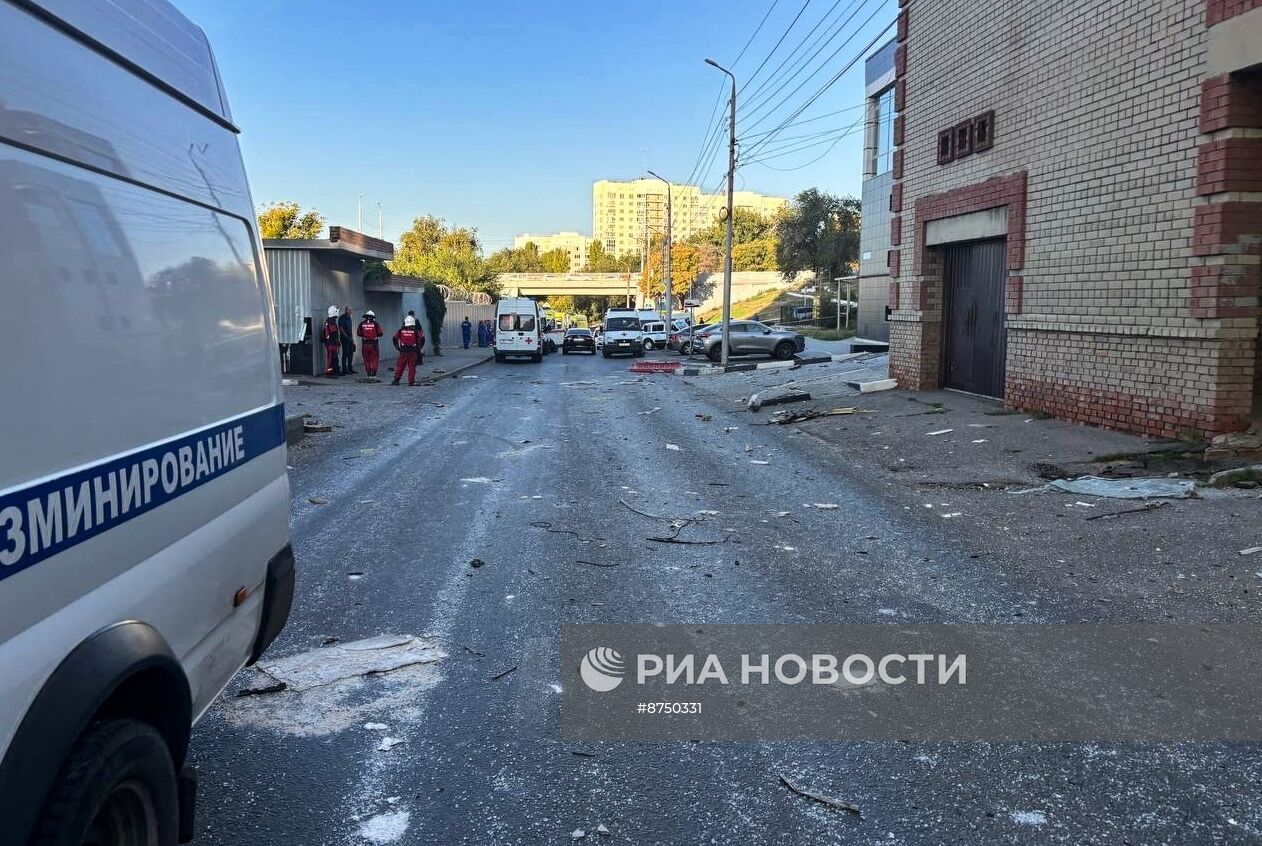 Последствия атаки беспилотников в Саратовcкой области