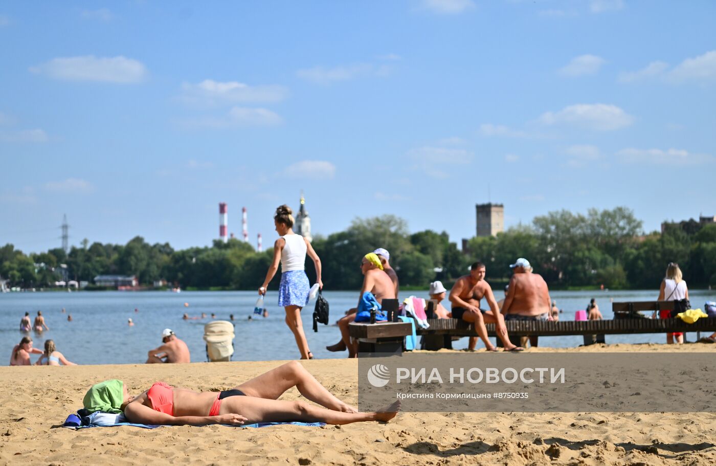 Жаркая погода в Москве