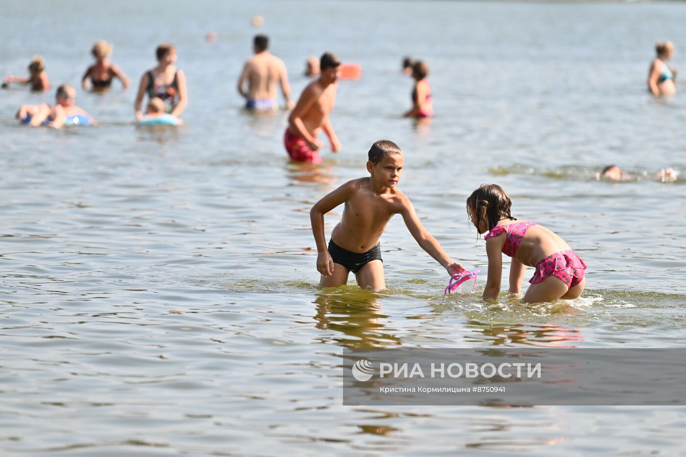 Жаркая погода в Москве