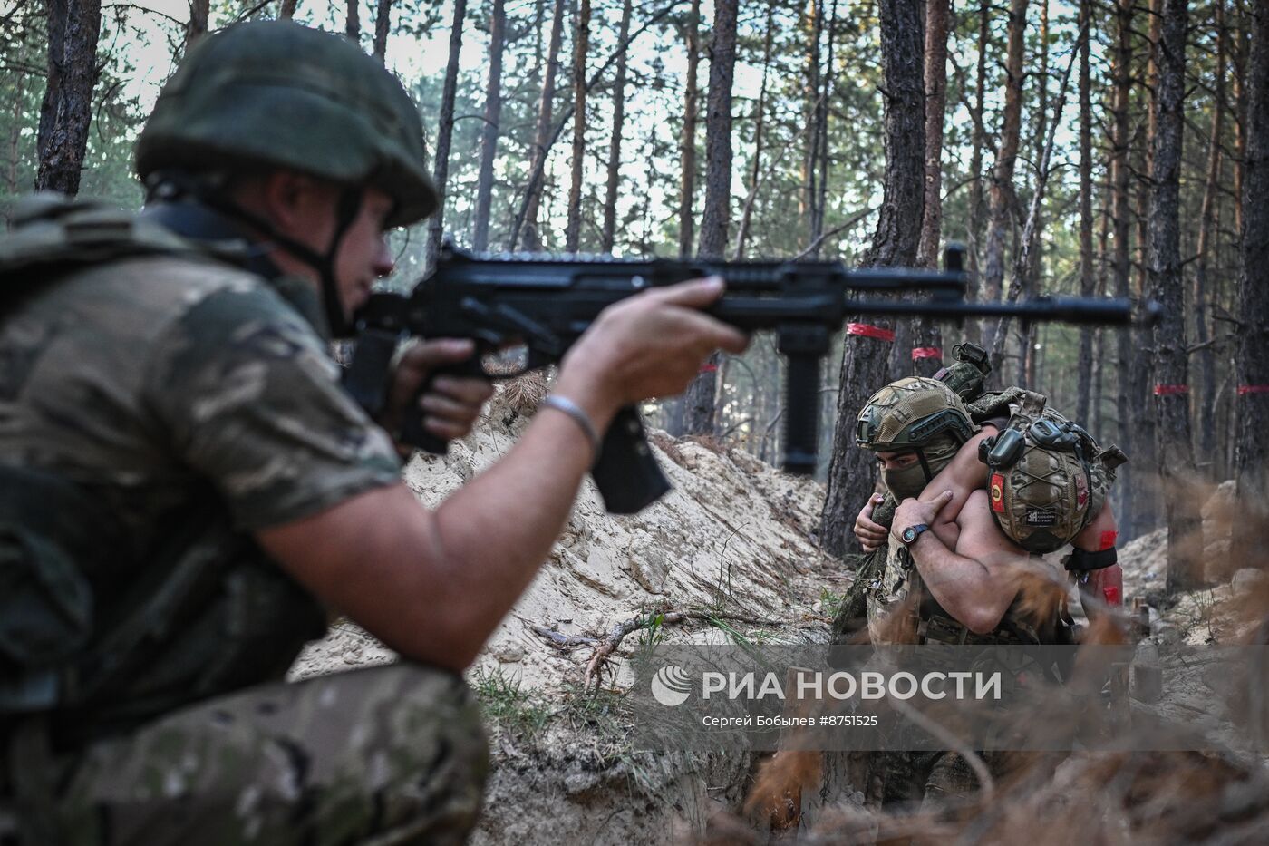 Занятия по тактической медицине военнослужащих ВДВ в зоне спецоперации
