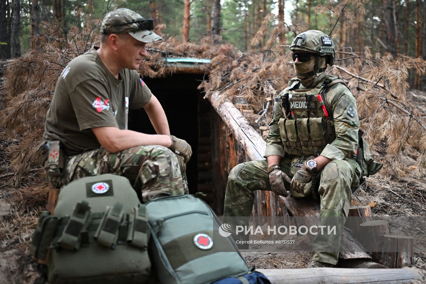 Занятия по тактической медицине военнослужащих ВДВ в зоне спецоперации