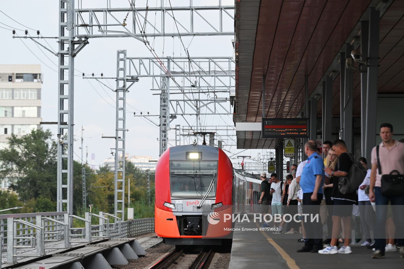 Запуск первого беспилотного поезда "Ласточка" на МЦК