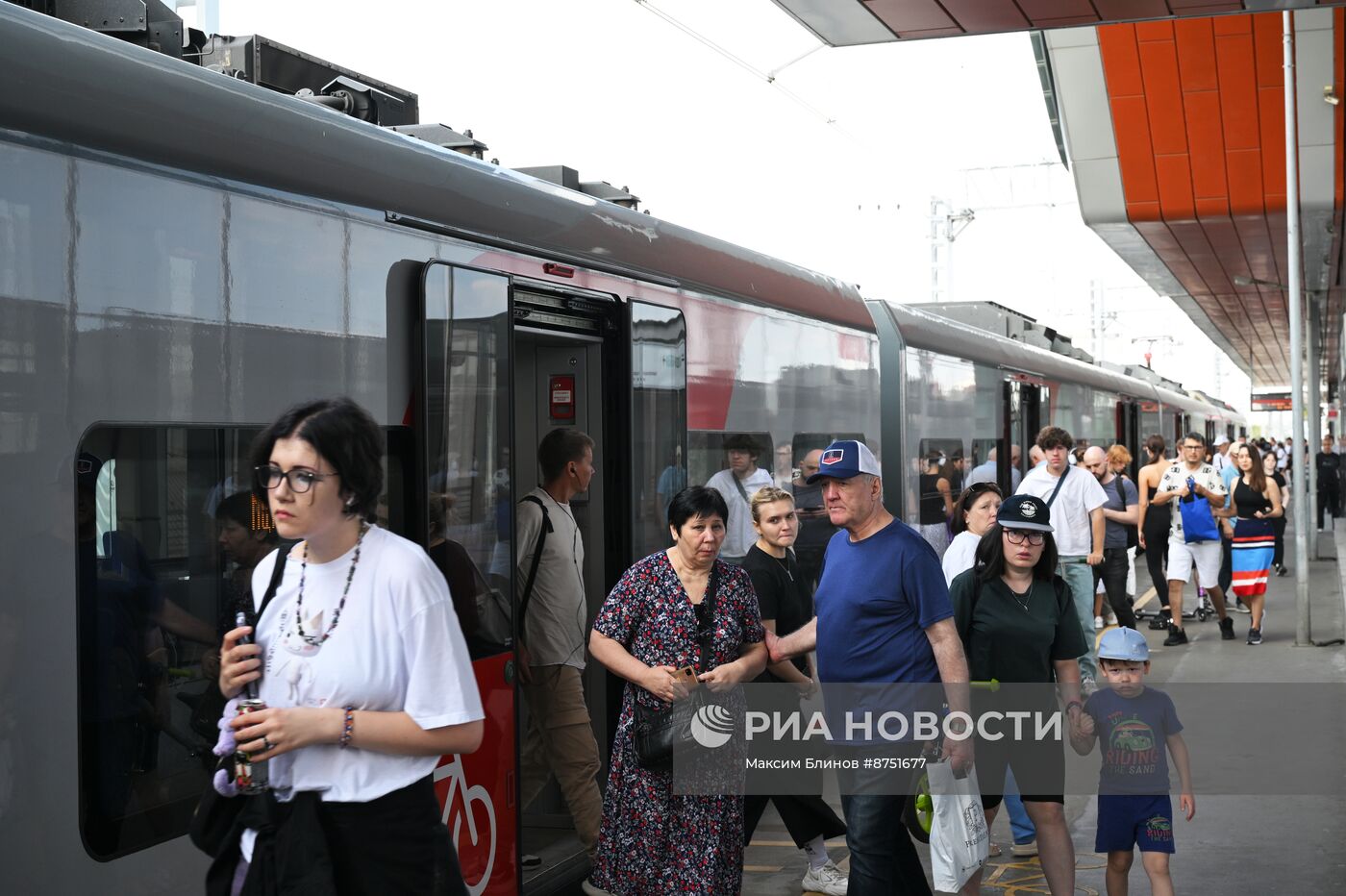 Запуск первого беспилотного поезда "Ласточка" на МЦК