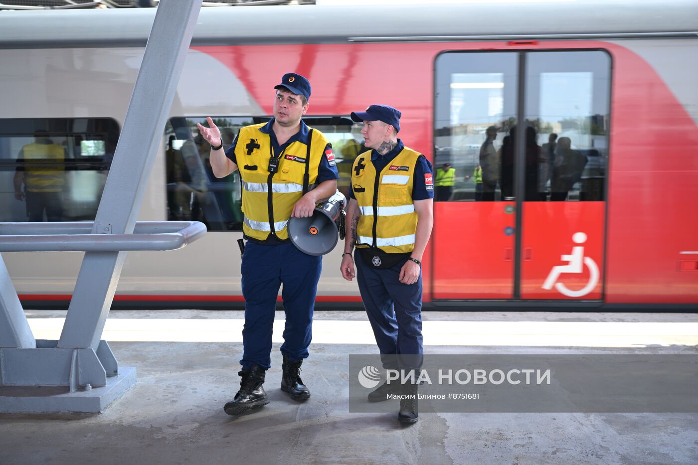 Запуск первого беспилотного поезда "Ласточка" на МЦК