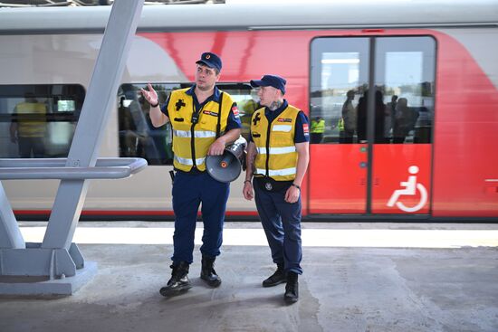 Запуск первого беспилотного поезда "Ласточка" на МЦК