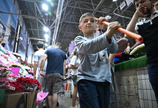 Продажа цветов к началу учебного года