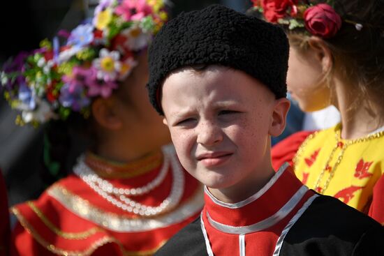 Празднование дня российского казачества 