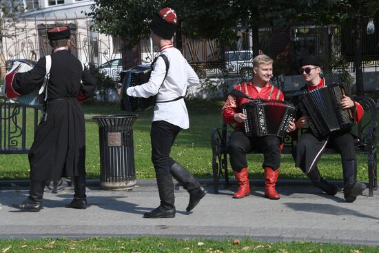 Празднование дня российского казачества 