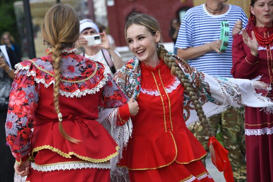 Празднование дня российского казачества 