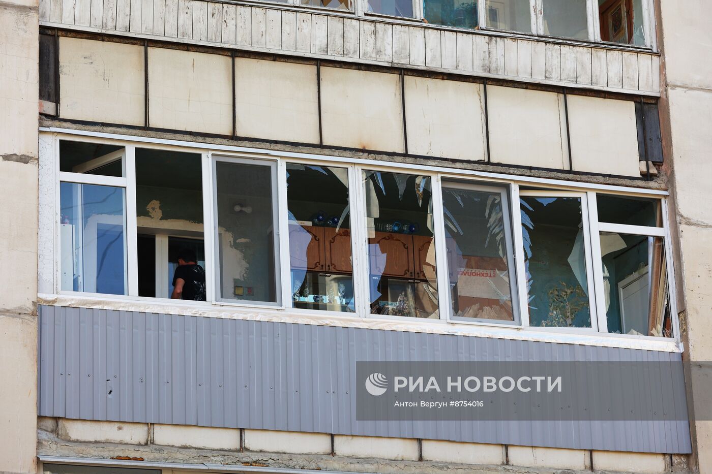 Последствия обстрела в Белгороде