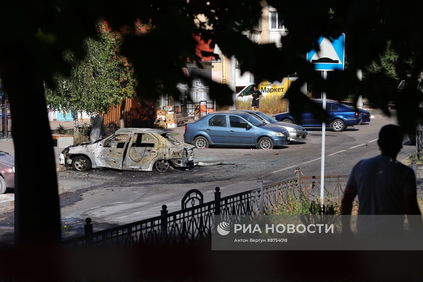 Последствия обстрела в Белгороде