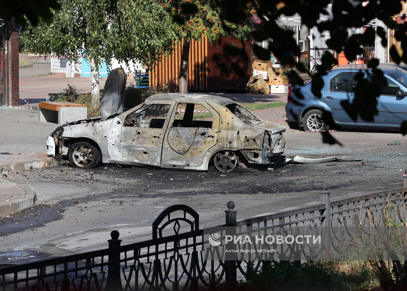 Последствия обстрела в Белгороде