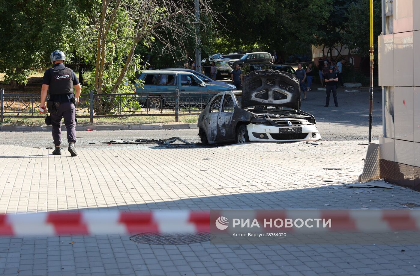 Последствия обстрела в Белгороде