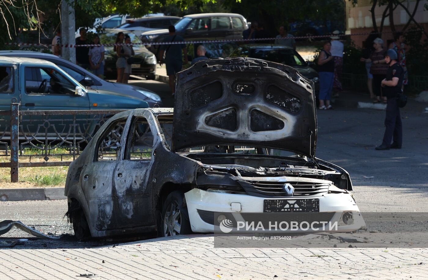 Последствия обстрела в Белгороде