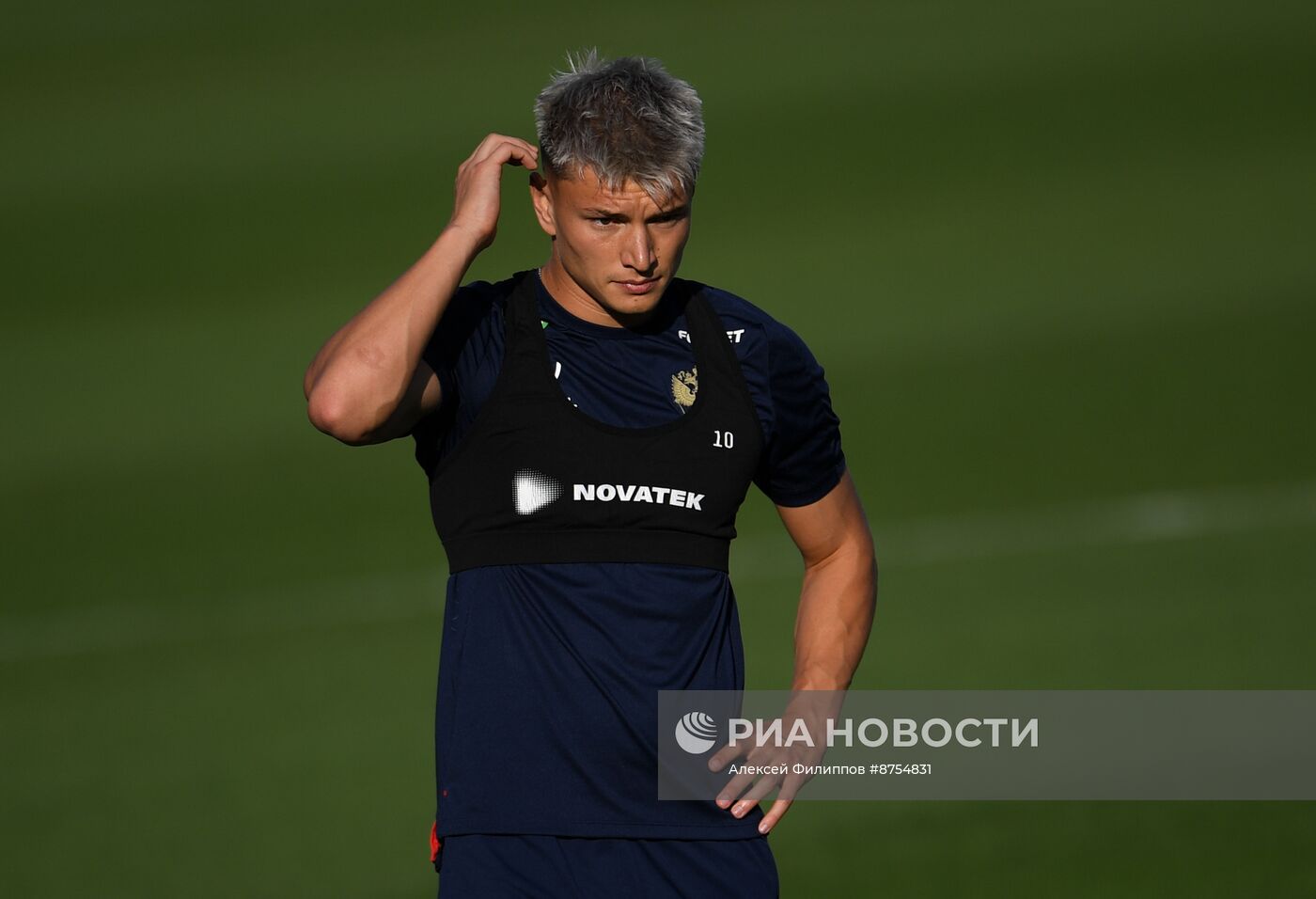 Тренировка национальной сборной России по футболу