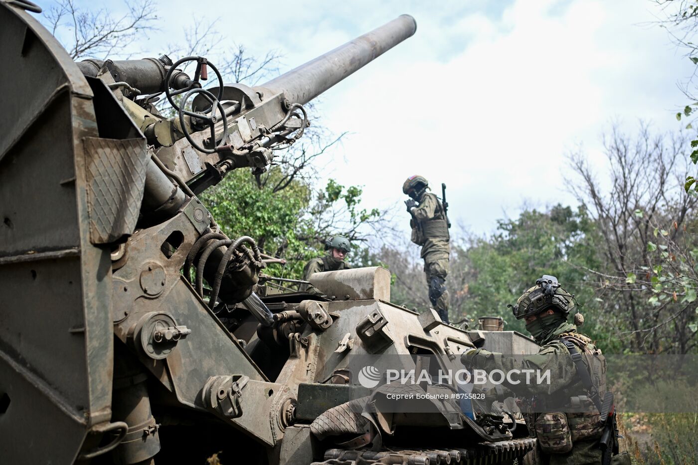 Боевая работа расчета миномета "Тюльпан" в зоне СВО