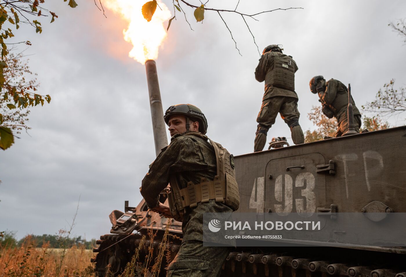 Боевая работа расчета миномета "Тюльпан" в зоне СВО